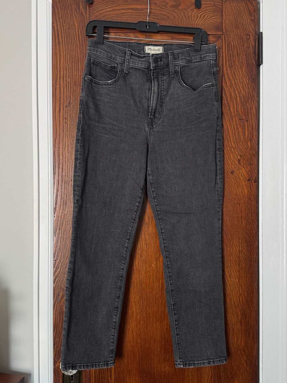 Madewell The Perfect Vintage Crop Jean Black size 27